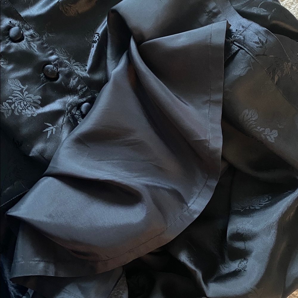 Monsoon brand size 14 black button up Japanese inspired dress - Picture 10 of 11